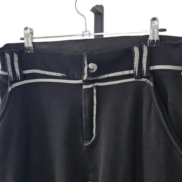 Maniere De Voir Womens Scribble Print Sweatpant Cargo Jogger, Black, UK 12, US 8 - Picture 10 of 12